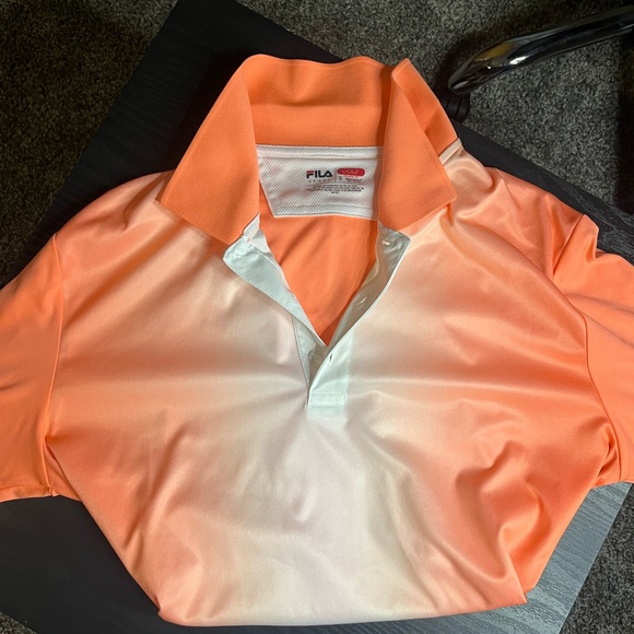 Women's FILA Sport Orange Golf Top Size Small - Picture 4 of 4
